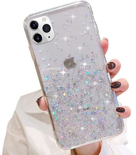 EASSGU TPU Silikon Handyhülle Für IPhone 11 Pro – Durchsichtiger Farbverlauf (Rosa/Grün), Stoß- & Kratzfest