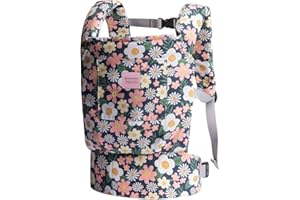 Bebamour Porta Muñecas para Niños Bolsa de Almacenaje de Accesorios para Muñecas Mochila Porta Juguetes de Peluche Porta Muñecas para Bebés(Green Flower)