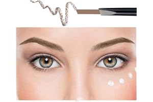 ‎ANIFER ANIFER Augenbrauenstift Hellbraun Wasserdichtes, automatisch einziehbares, langlebiges Make-up mit zwei Enden (hellbraun/Light Brown # 4)