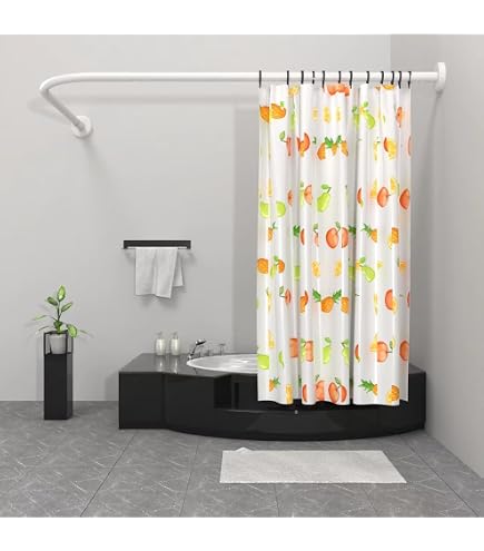 2 Aste Per Tende A Molla A Tensione - Regolabili 80-150 Cm, Bianche, Per Doccia, Cucina, Armadio E Separé, Senza Fori - copertina