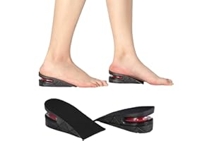 FYBIDA Wkładki zwiększające wysokość do połowy wysokości 5 cm buty obcas wyższe podkładki poduszka powietrzna wkładka na pięcie wkładka do podnoszenia butów wkładka dla mężczyzn i kobiet opieka zdrowotna