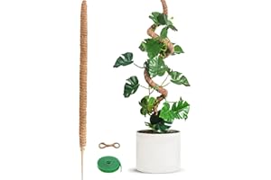 LTECARP 160cm Biegbar Moosstab, Rankhilfe Zimmerpflanzen, Pflanzenstab Rankhilfe, Monstera Rankhilfe, Moosstab für Monstera