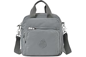 Estwell Schultertasche Damen Wasserdicht Nylon Kleiner Rucksack Mode Handtasche Mädchen Schulrucksäcke Multifunktion Umhängetasche für Reise Schule Einkauf