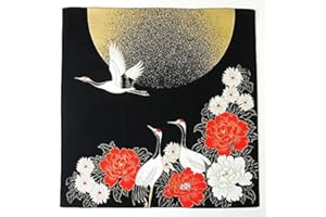 FUROSHIKI- Japanese Traditional Wrapping (Moon and Crane) by Yu-soku
