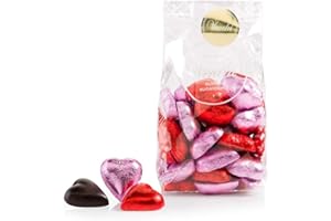 Venchi - Surtido de Bombones Valentines en Bolsa, 300 g - Bombones en Forma de Corazón de Chocolate con Leche y Negro - Sin Gluten
