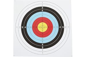 ASIXXSIX 30 Szt. Papierowe Tarcze łucznicze, Standardowe łucznictwo 40cm 10 Tarczowe Tarcze ze Strzałkami Papier łuczniczy Wielokolorowe Tarcze Papierowe Tarcze do Strzelania w Twarz Akcesoria