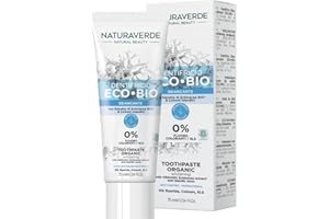 Naturaverde | Bio- Dentifricio in pasta ECO BIO, ai Licheni Islandici, Sbiancante, per Sbiancare i Denti, Professionale, 75 ml