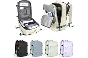 WEPLAN Ryanair Cabin Bag 40x20x25 Cabin Bags Underseat Carry on Bag Hand Luggage Bag Travel Backpack Cabin Size Easyjet cabin bag 45x36x20 Backpack Women Men Casual Daypack with Shoes Compartment
