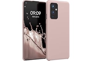 kwmobile Carcasa Compatible con OnePlus 9 (EU/NA Version) Funda - Case TPU y Silicona antigolpes - Apto Carga inalámbrica - Rosa Palo