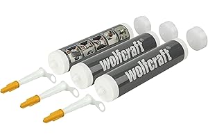 wolfcraft Cartucce vuote I 4044000 I Per sigillanti per fughe automiscelati