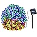Produktbild Lamker 50 LED Solar Lichterkette Außen 6.9 M Außenlichterkette Wasserdicht mit Lichtsensor Beleuchtung Dekoration für Weihnachten Party Haus Hochzeit Garten Feier Fest Mehrfarbig