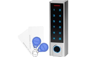 Miratic Dörrlås med Wifi och åtkomstkontroll via RFID-kort/Fingeravtryck/PIN/Applikation Tuya Smart Väderbeständig IP68