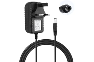 GBULTR 9V Guitar Pedal Power Supply Compatible with BOSS PSA-120S, DB-66/88, DR-Series,FC-Series,MC-202,SH-101,SP-202,TR-626,RC-30 Tip Negative AC/DC Power Supply Adapter for Guitar Effects TU-Series Tuners