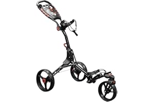 ‎EZEGLIDE EzeGlide Unisex Compact+ 360 Golftrolley, Anthrazit/Rot, Einheitsgröße