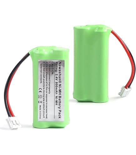 Batteria Ricaricabile Ni-MH 800mAh 2.4V | Compatibile Con Telefoni Senza Fili Alcatel (XL 650, XP50, XP1050, Etc.)