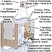 Baby Cot BEAR 120x60 maden of wood incl. foam mattress and 9 pieces bedding complete set