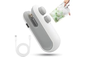 Xumann Mini Vacuum Sealer, Rechargeable Handheld Easy Seal Bag Sealer, Fresher for Longer Easy Seal Machine for Plastic Bags Chip Bags Food Storage