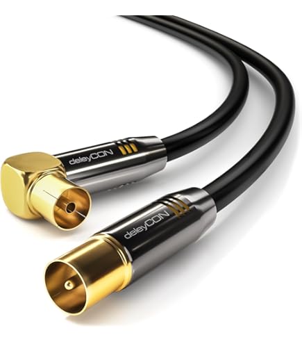 Schlankes TV Antennenkabel Von Reulin - 1 Meter Für Kristallklaren Empfang