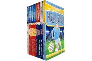 Ultimate Football Heroes Series 9 Books Collection Set By Matt & Tom Oldfield (Haaland, Kane, Messi, Neymar, Ronaldo, Bruno Fernandes, Rashford, Sancho, Son Heung-min)