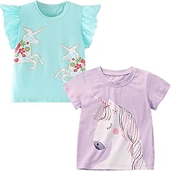 4. Geburtstags-Regenbogen-Einhorn - T-Shirt