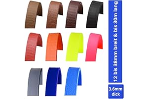 bio-leine Beta BioThane Meterware 3,6 mm dick (Superheavy) - in Dunkelbraun und 19 mm breit I schmutz- und wasserabweisend - bis zu 30m lang