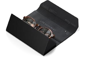 Satechi FindAll Étui pour Lunettes Intelligent Compatible avec Apple Find My, Pochette Pliable et Portable avec Alerte Sonore, Charge Sans Fil, pour Tous Types de Lunettes et Modèles XR/AR – Noir