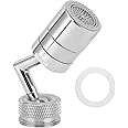 BeFunky 720 Degree Swivel Sink Faucet Aerator, Dual Function Kitchen Faucet Aerator, Bathroom Faucet Mounted for Face Washing, Gargle and Eyewash