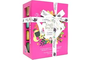 GENERICO English Tea Shop Surtido de tés y tés de hierbas con sabores clásicos en caja de regalo - 1 x 12 pirámides de té (24 gramos)