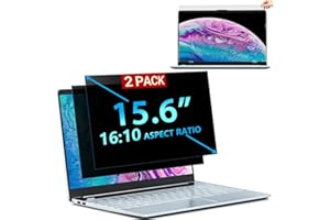 STARY Paquete de 2 pantallas de privacidad para laptop de 15.6 pulgadas compatibles con DELL/HP/Samsung/Asus/Toshiba, protector de pantalla de privacidad extraíble para laptop de 15.6 pulgadas 16:10, filtro