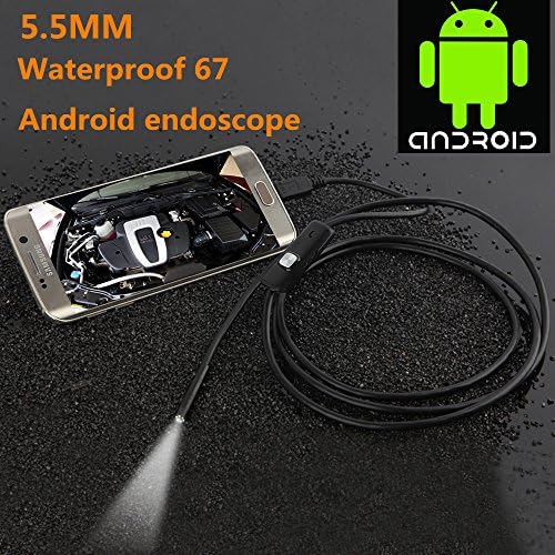 Giantree Android Endoscope with 5.5mm Camera LIve Video, 1 Meter Cable length OTG Adapter Cable for Android Phone Tablet Device