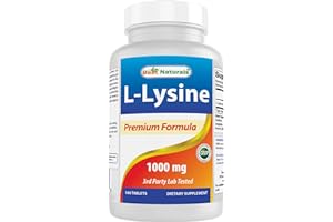 Best Naturals L-Lysine 1000 mg 180 Tablets