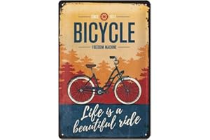 Nostalgic-Art Moto Guzzi logo de cartel de chapa "Life is a beautiful ride", metal, multicolor, 20?x 30?cm
