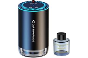 REFRESH RAIN Refreshrain Car Air Freshener - Father's Day Gift: Waterless Ultrasonic Diffuser with Napoleon Cologne Scent, Plug-Free, 3 Modes - Ideal Car Accessory for Dad