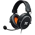 Fnatic REACT - Cuffie da gioco per Esports con driver da 53mm, struttura in metallo, suono stereo preciso, microfono staccabi