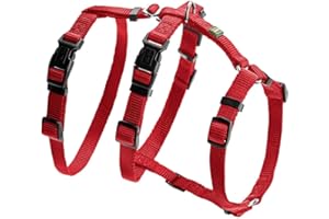 Hunter Vario Rapid - Imbracatura anti-panico per cani in nylon aderente, resistente agli strappi Colore: rosso