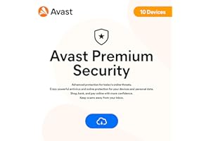 Avast Premium Security 2023, 10 Devices 2 Years, AntiVirus+Firewall+Protection+Privacy, [PC/Mac/Android] [Licence]