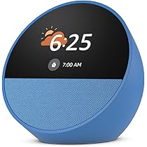 Amazon Echo Spot (latest model), Smart alarm clock with vibrant
