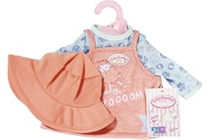 Baby Annabell Little Vestido de Bebé 36cm - Para Niñas Pequeñas de 1 Año en Adelante - Fácil para Manos Pequeñas - Incluye Vestido, Sombrero para el Sol y Percha