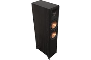 Klipsch Reference Premiere RP-6000F II Bodenlautsprecher mit größerem 90° x 90° Hybrid-Tractrix-Hupe, 2,5 cm Hochtöner, 16,5 cm Tieftöner und Dolby Atmos Stück Ebenholz