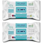 Confy Y&uuml;zey Temizlik Havlusu ve Mendili &ndash; &Ccedil;amaşır Suyu Ferahlığı (2 Paket x 100 Yaprak)