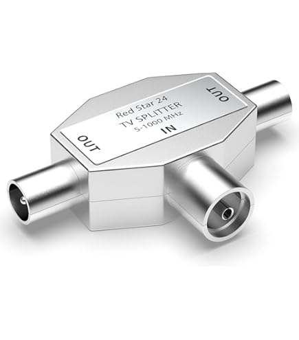 POPPSTAR 2x Adattatore Con Forma A T Per SAT TV Coassiale (2x - Foto 4