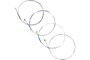 SAVITA 2 Zestawy Uniwersalna Struna do Skrzypiec 4/4 Struna do Skrzypiec w Klasycznym Srebrnym Kolorze (GDAE) Stalowy Rdzen z Niklowana Glówka Kulowa