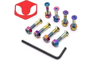 VENOM SKATEBOARDS Venom 1" - Allen Key Anodised Skateboard Deck Bolts/Screws/Hardware