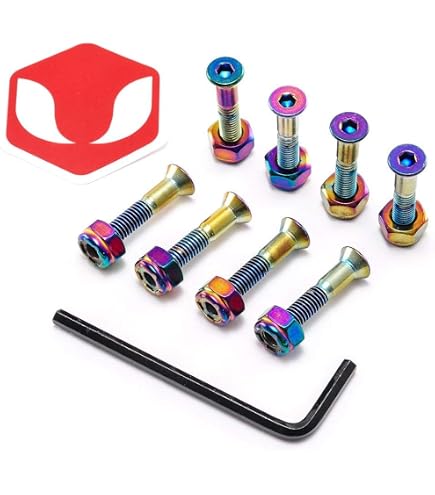 Kit De 8 écrous Et 16 Entretoises Pour Skateboard/longboard - Filetage 5/16, Doré