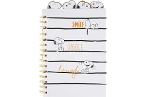 Grupo Erik - Carnet de Notes A5 Snoopy avec Intercalaires, 160 Pages | Notebook, Bullet Journal, Carnet Spirale