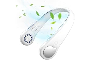 TRILINK Portable Bladeless Neck Fan with 360° Airflow, Mini USB Rechargeable Electric Fan, Personal fan Hands Free Wearable Neckband Small Fans Cooling Quiet for Kids Home Office Travel Sports Outdoor