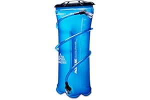 Win.Deeper 1.5/2/3L Bolsa de Agua Portátil para Mochila de Senderismo Campamento Ciclismo