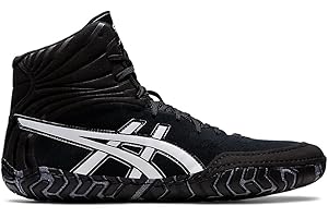 ASICS Aggressor 5 Chaussures de Lutte pour Homme, Noir/Blanc, 42.5 EU