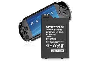 Batteri för PSP 1000, 4800mAh batteri med hög kapacitet för Sony PSP 1000 PSP-110 (1001, 1002, 1003, 1004, 1005, 1006, 1007