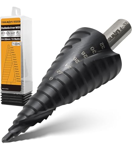 Professionele Conische Stap Boor 4-32 mm Titanium-Nitraat